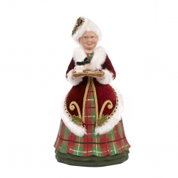 Mrs santa figurine, burg, 33 cm